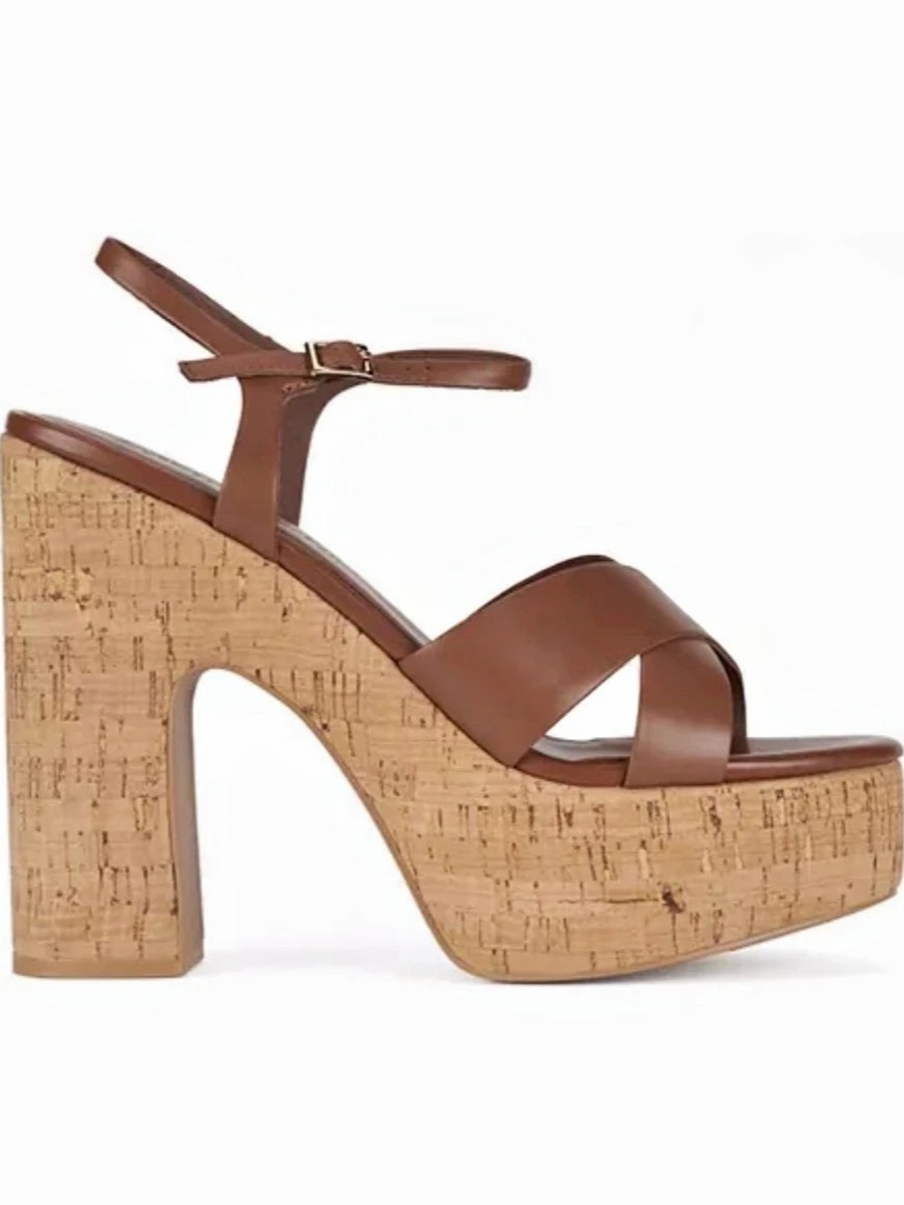 Jeffrey Campbell Big Time Platform Sandals Brown - Picture 1 of 6